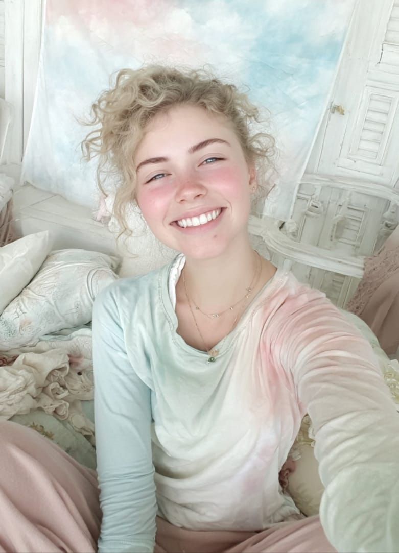 Sie hat einen fröhlichen Charakter