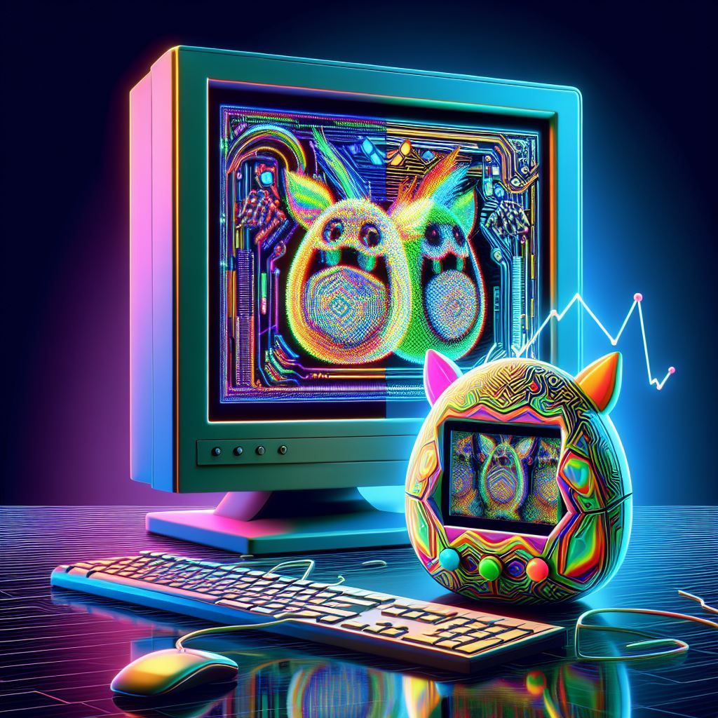 1990s The Tamagotchi and the WWW  by @Kept