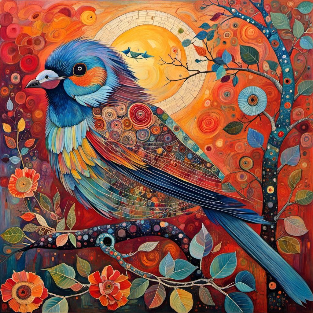 Autumn bird  by @Gokiburi