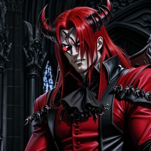 Anime style Ai one character Sirzechs Lucifer himself from 2...