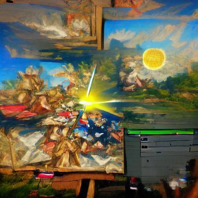 Friday Night Funkin' EPIC BATTLE Among us detailed painting ...