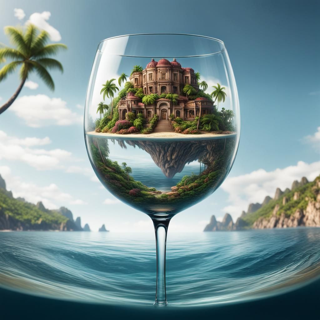 Glass of island