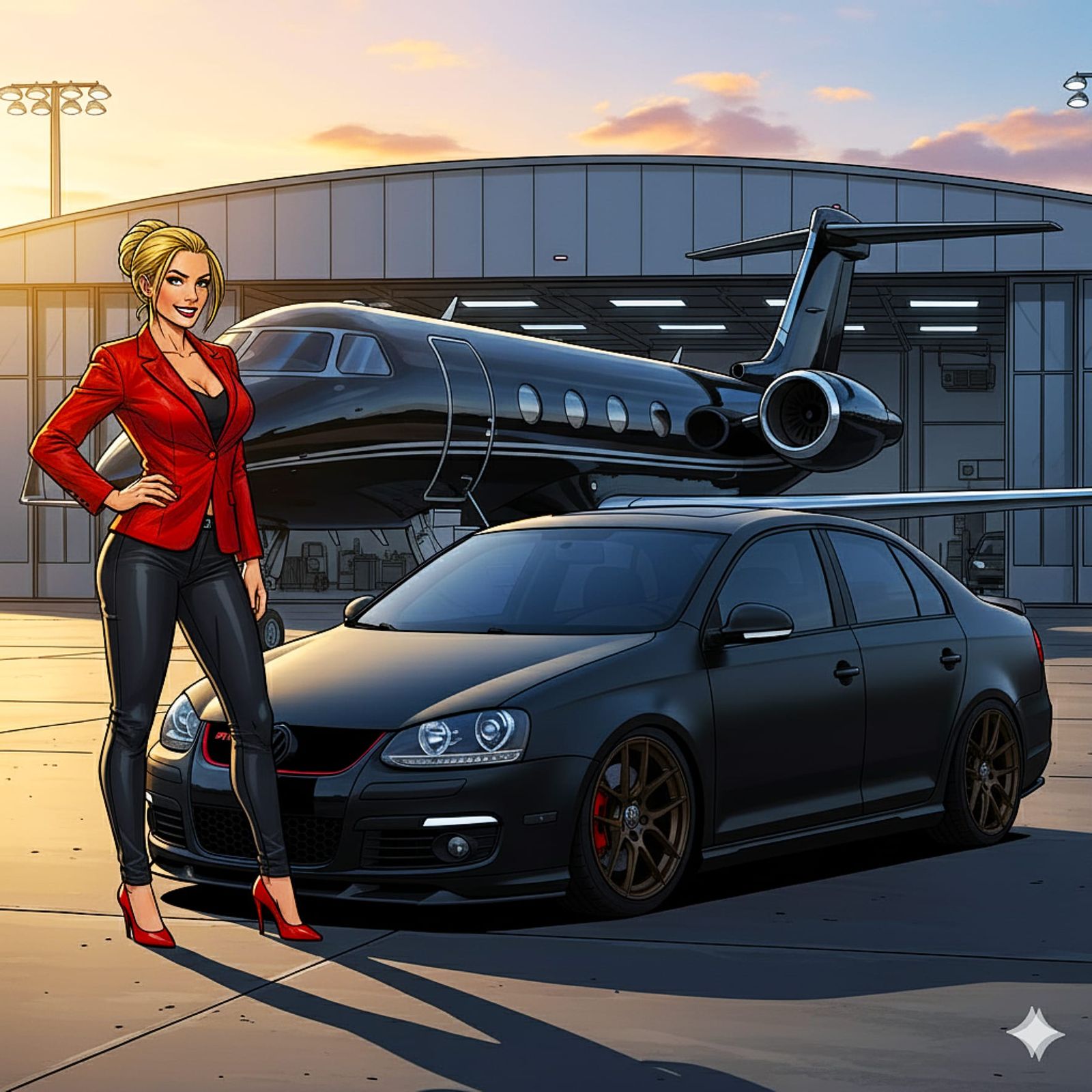 Jet-Setter Shauna and the Jetta Stealth GLI