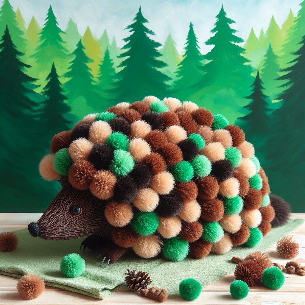 Pom Poms Porcupine