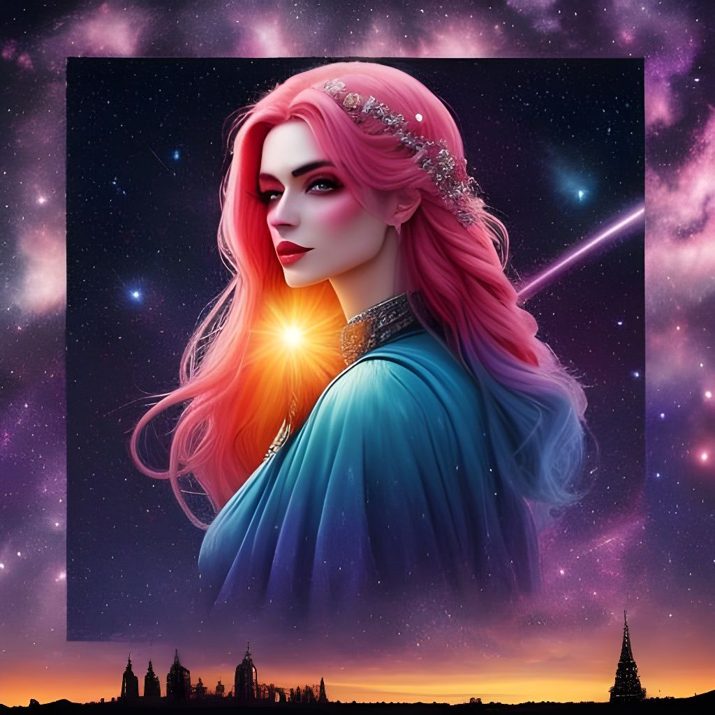 Abstract Celestial Bodies in Symmetrical Arrangement