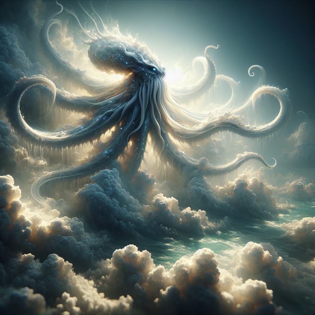 Sky kraken - AI Generated Artwork - NightCafe Creator