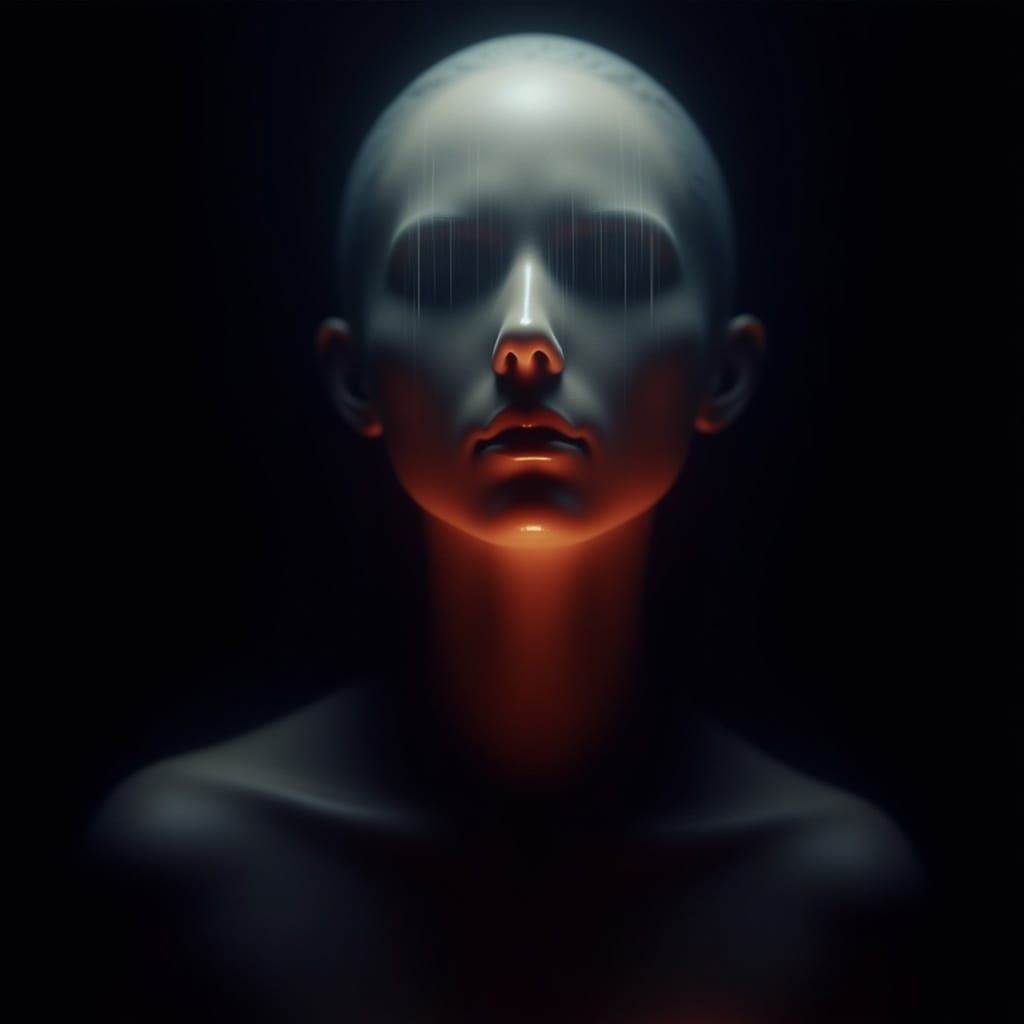 <lora:Insubstantial v1:1.0> A face is seen through the fog on an all-black background, creating an eerie and mysterious atmosphere. The pers...