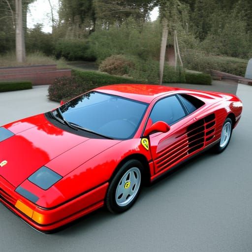 ferrari testarossa.
