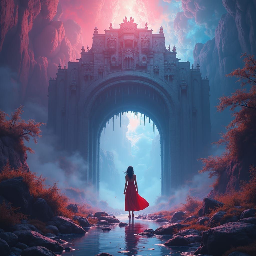 Winged Lion in Detailed Fantasy Art