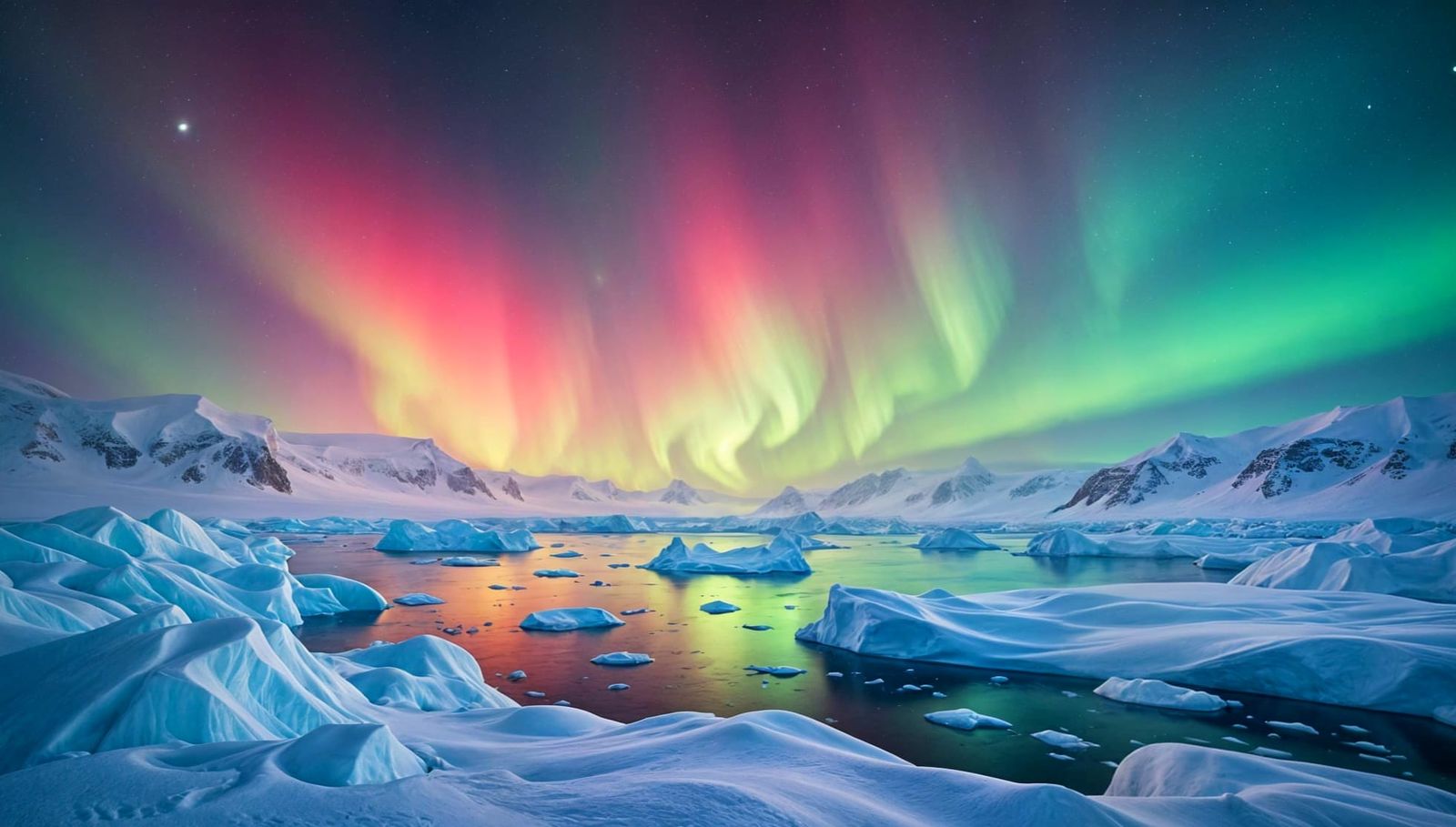 Aurora Australis over Antarctica  by @Joanna7