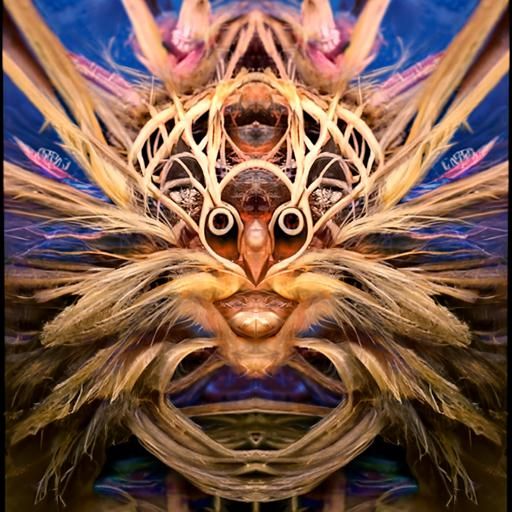 A Mycelium Dream Catcher painting by Amanda Sage and Josephi...