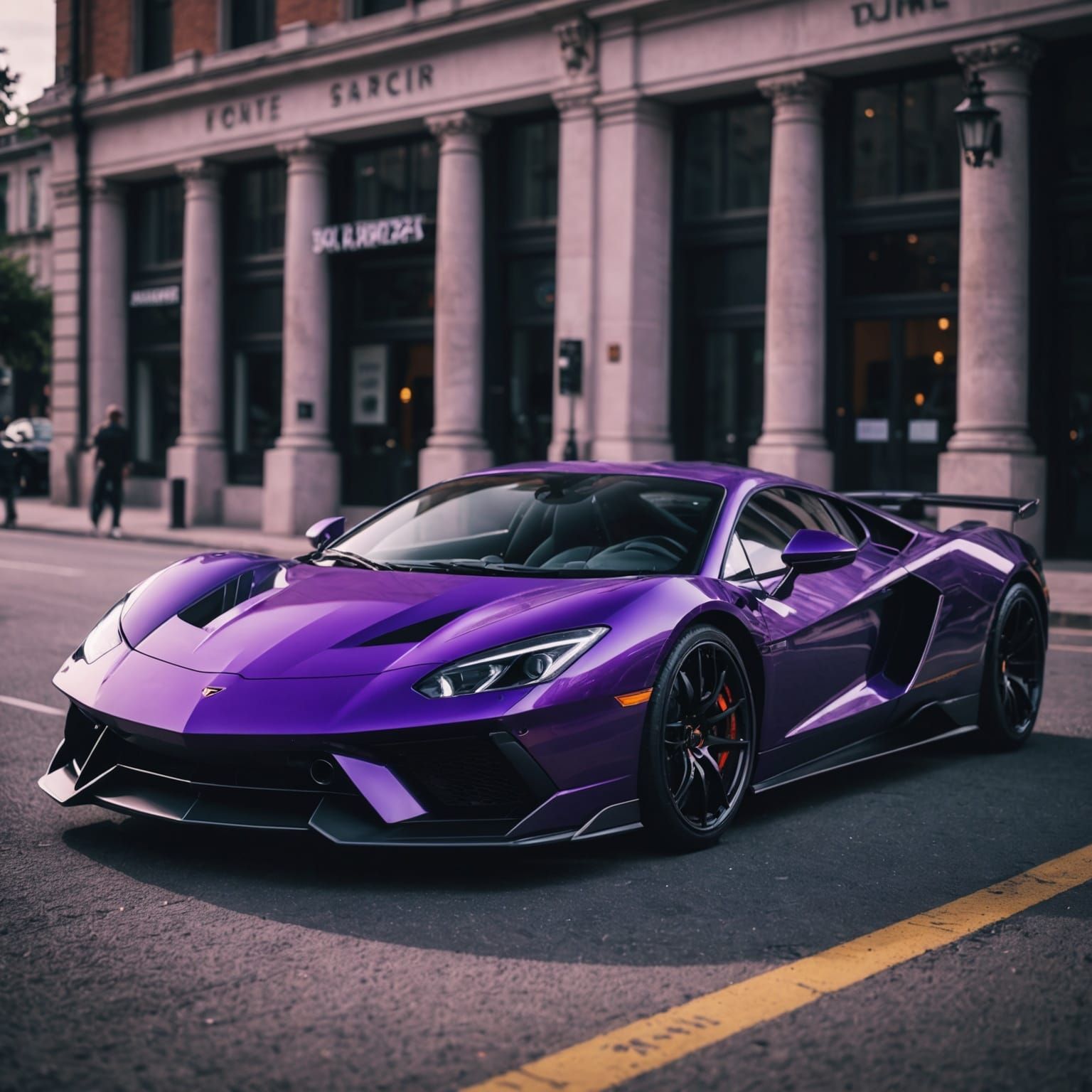 Purple super car  by @Abigail Stringham