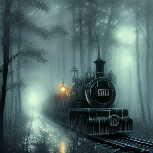 Ghost Train  by @Darkling