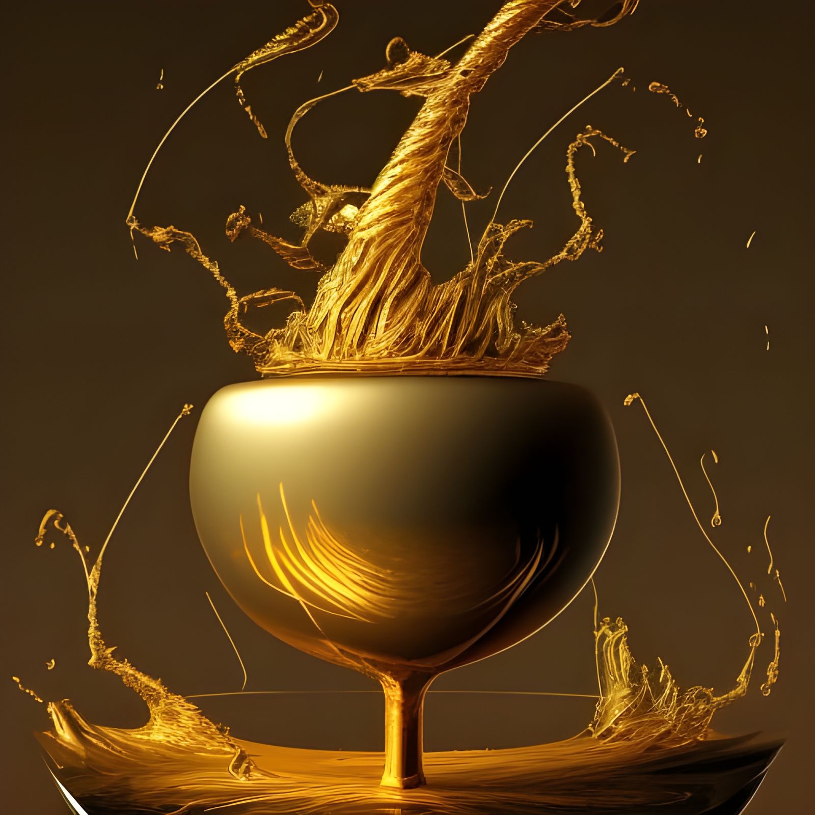 Goblet of Molten Gold  by @Caroline