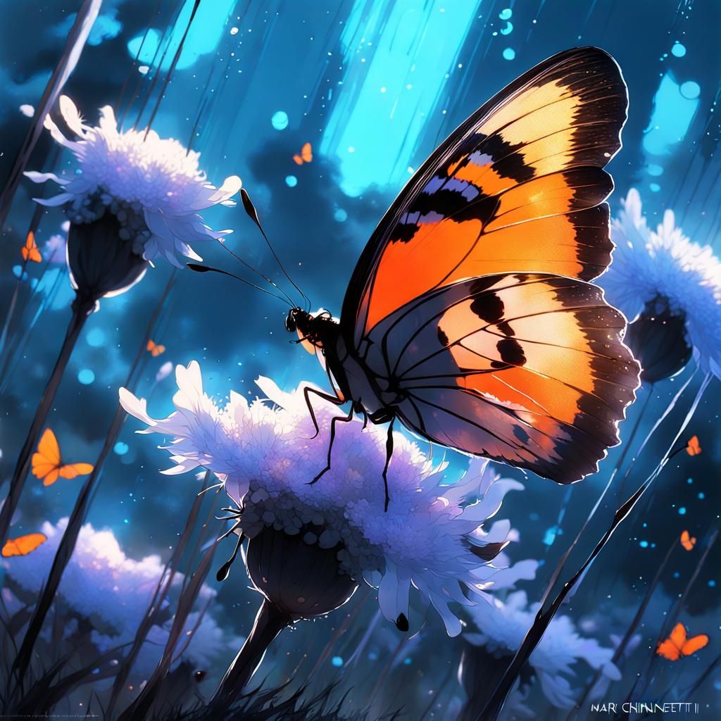 Orange butterfly