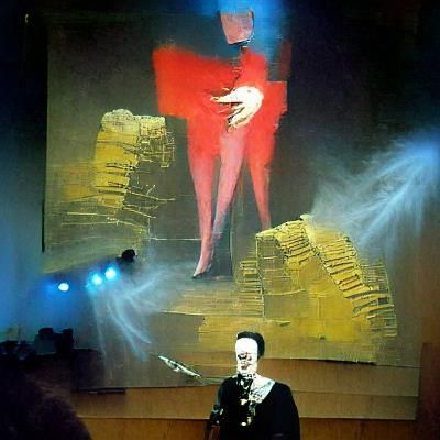 Klaus Nomi performance Zdzisław Beksiński