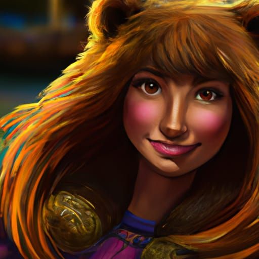 Beautiful woman teddy bear.