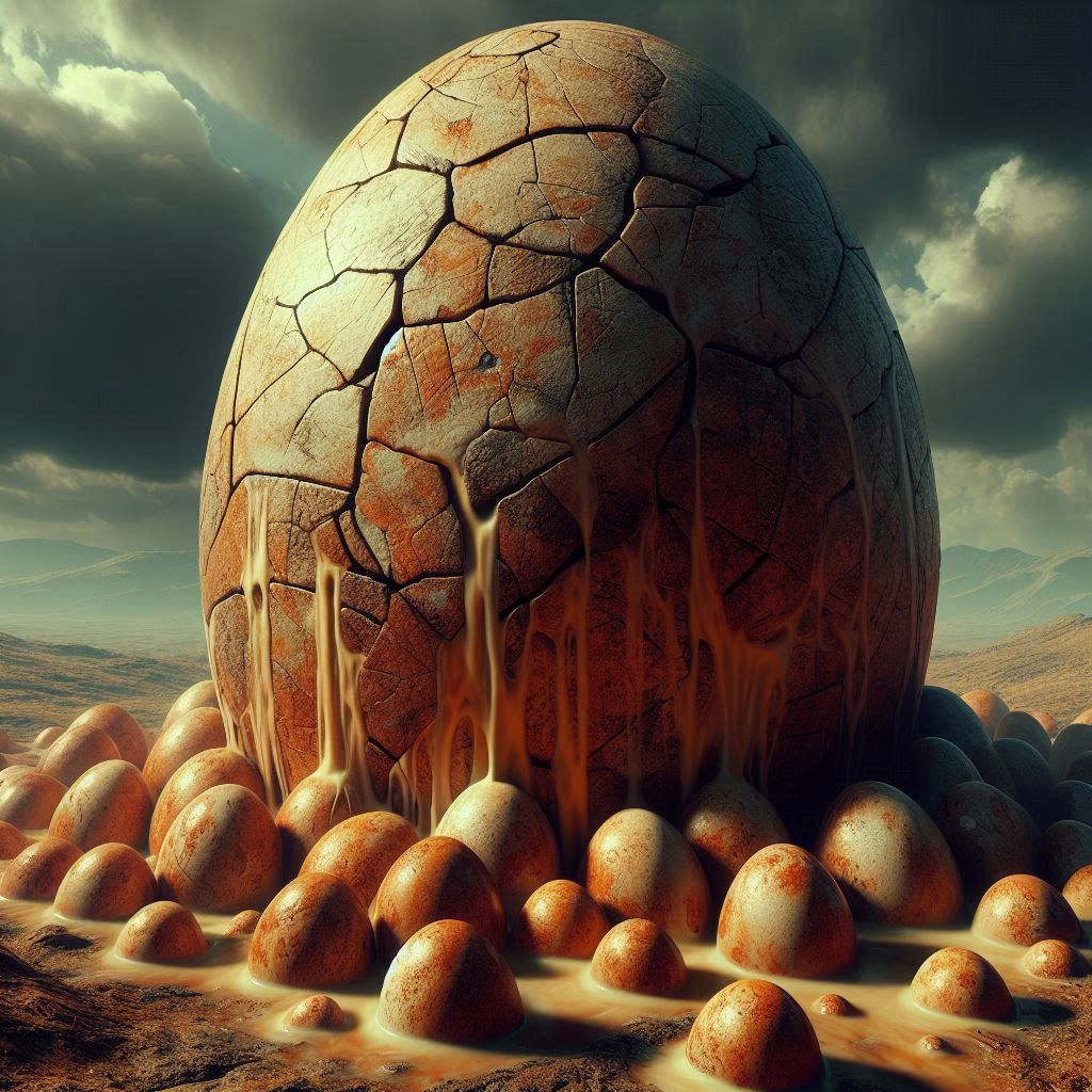 Eggxaggerated Eggxistential Eggxistence