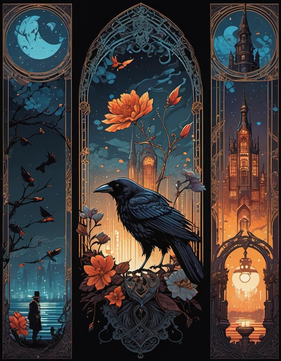 The crow that watches  by @Hinty