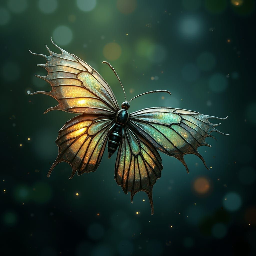 The absolute essence of metamorphosis, visualized as a quantum bloom. A single point of obsidian unfolds ...  by @JuiceBox