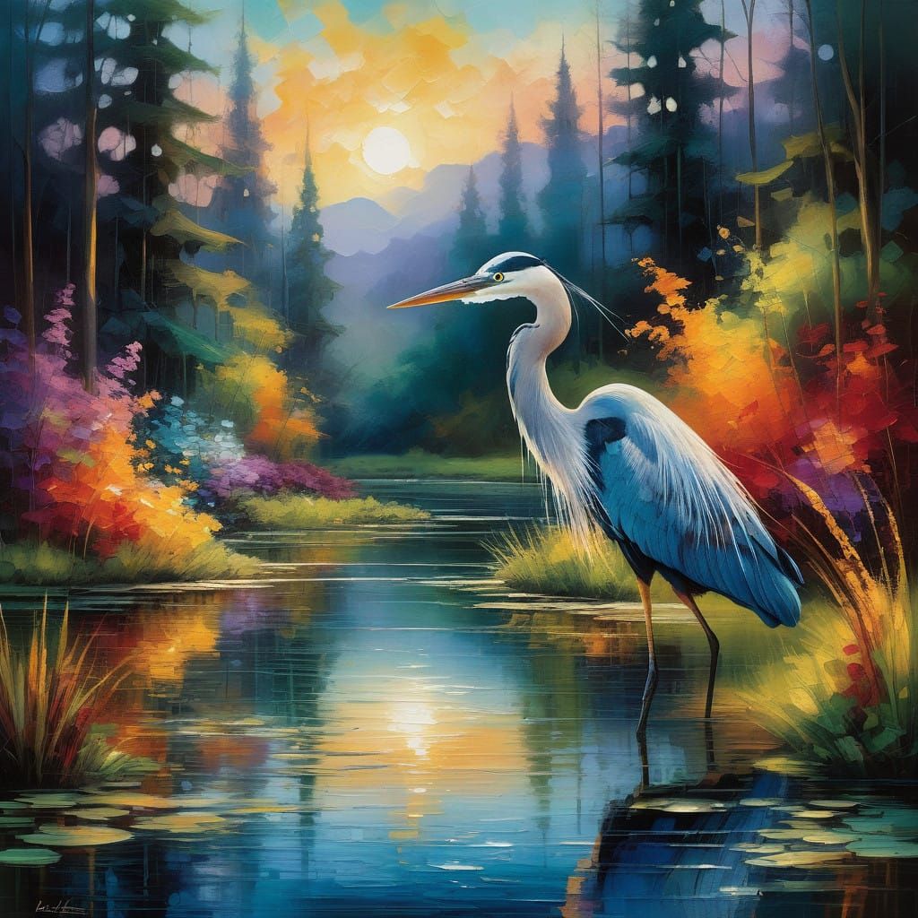 Heron  by @Kaydenpat