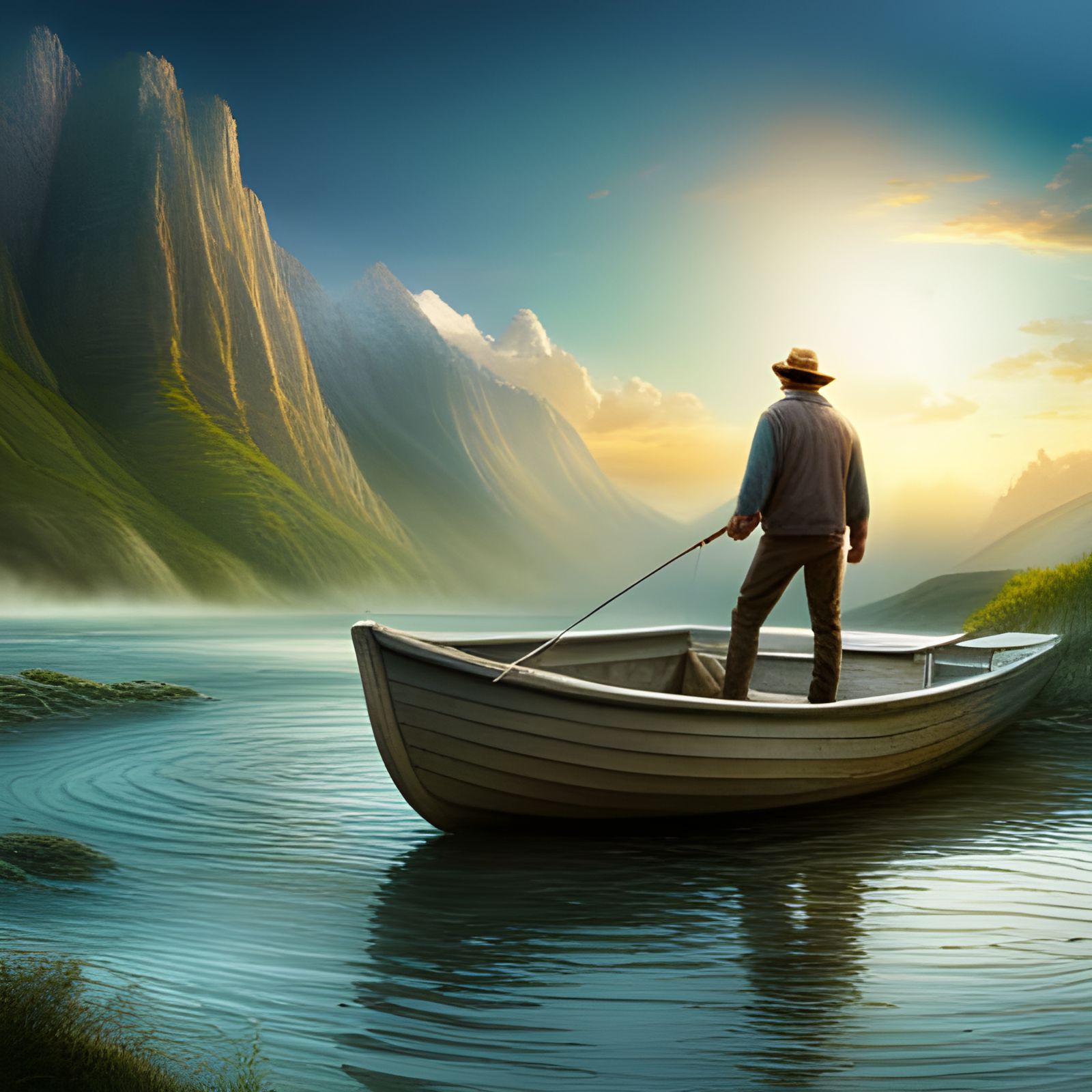 Calm meditative fishing  by @Kelder