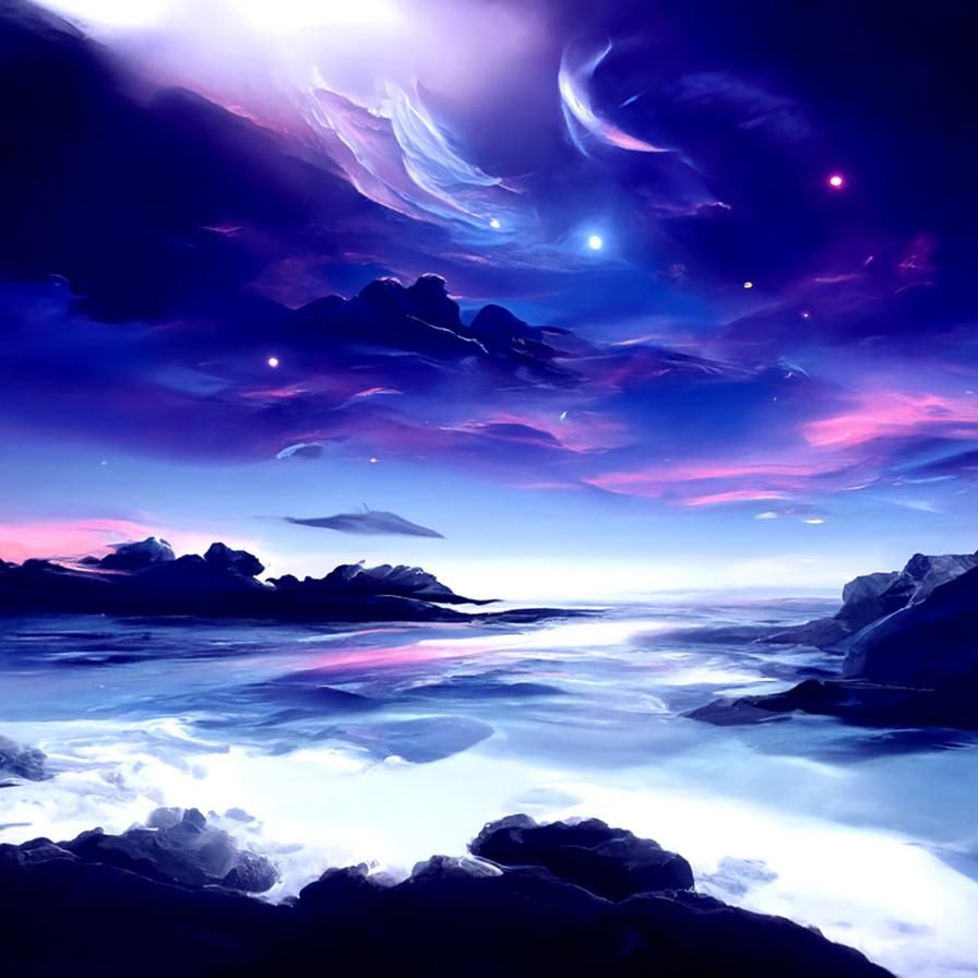 Twilight Sea - Ai Generated Artwork - Nightcafe Creator