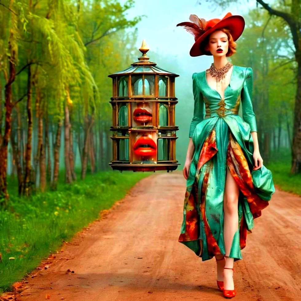 Happy Ladies in Bizarre Outfits, Fashion Photography