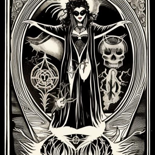 Madam Leota Satan Gothic Occult Tarot Art Rozz Williams 8k madam-leota-satan-gothic-occult-tarot-art-rozz-williams-8k