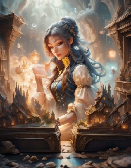 Cozy Bedroom Portrait of a Girl in Warm Lighting