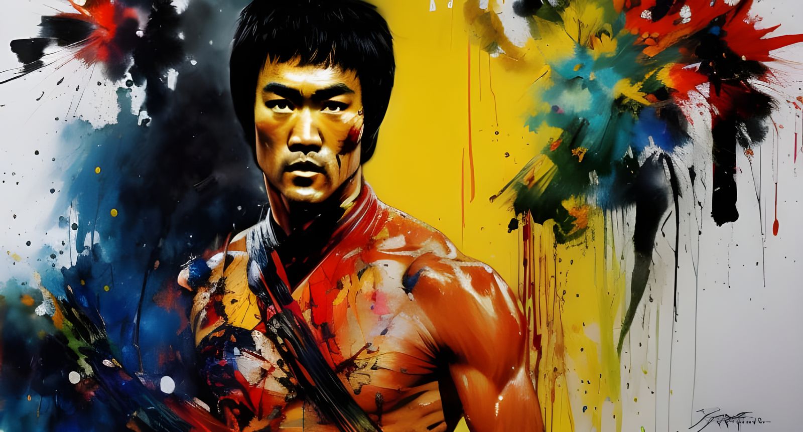 Bruce Lee  by @BouDZetla Tamien