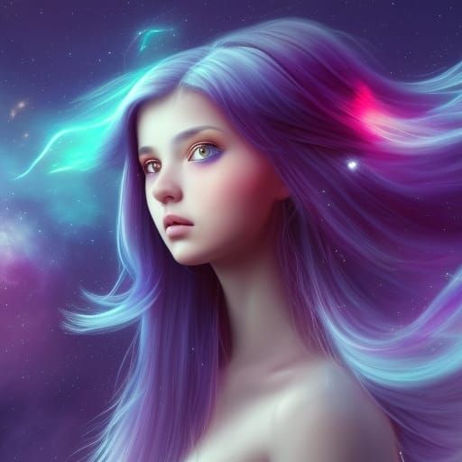 Innocent girl - AI Generated Artwork - NightCafe Creator