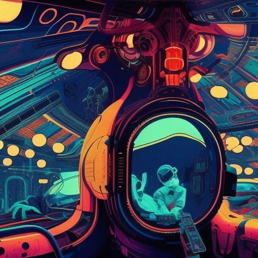 Astronaut crib AI Generated Artwork NightCafe Creator