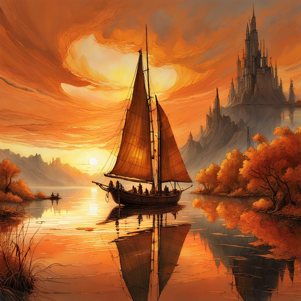 SAILING AT THE SUNRISE