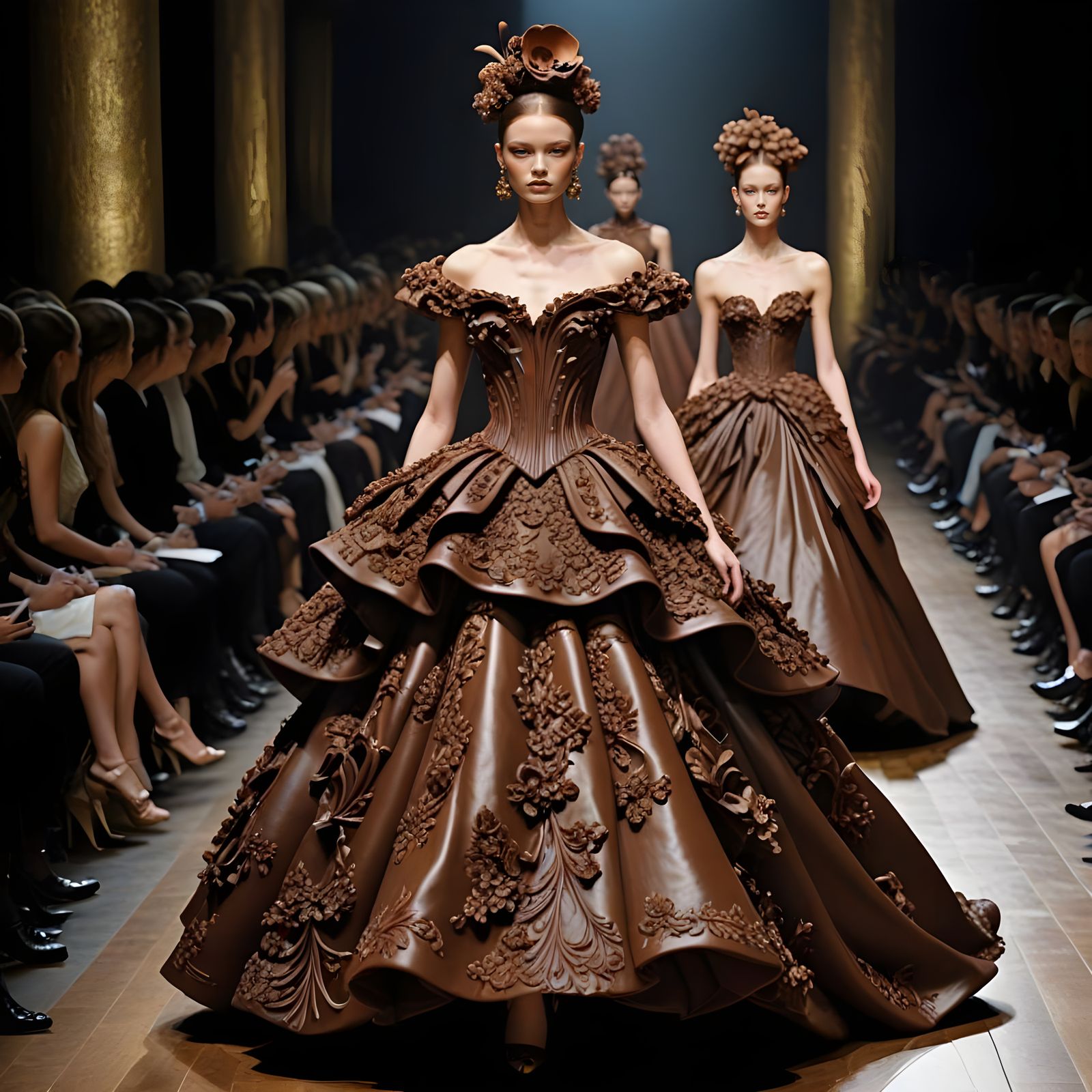chocolate fashion  by @Art_For_Ukraine