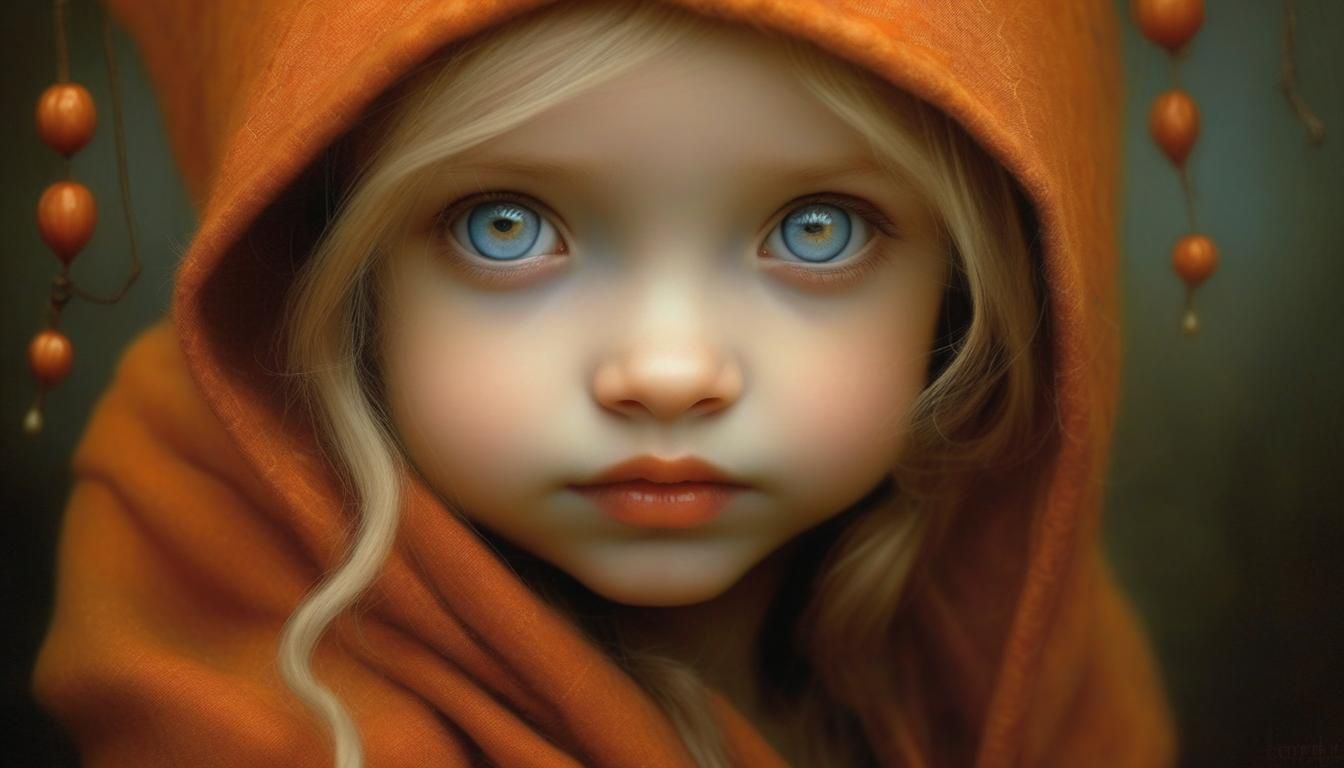 Surreal child portrait