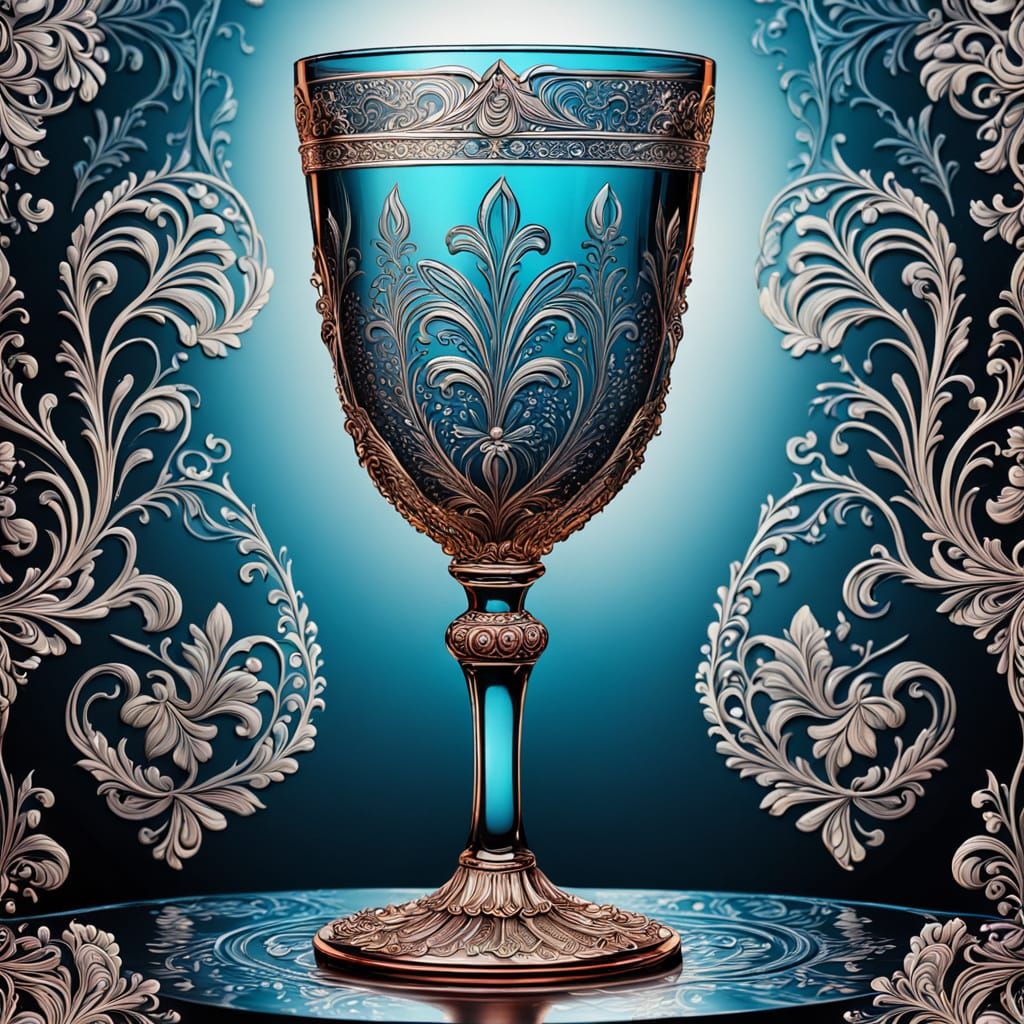 Royal Goblet in Vibrant Acrylic