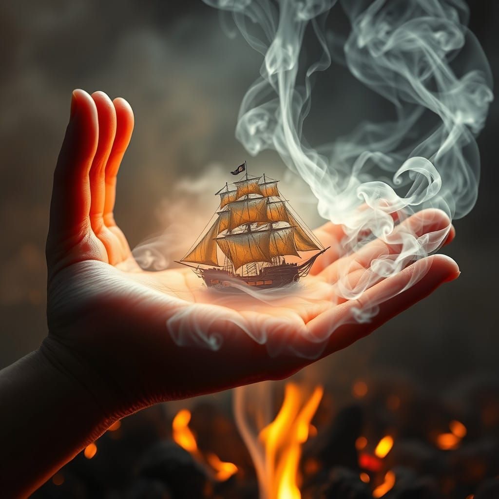 Camp Fire stories about sea adventures 