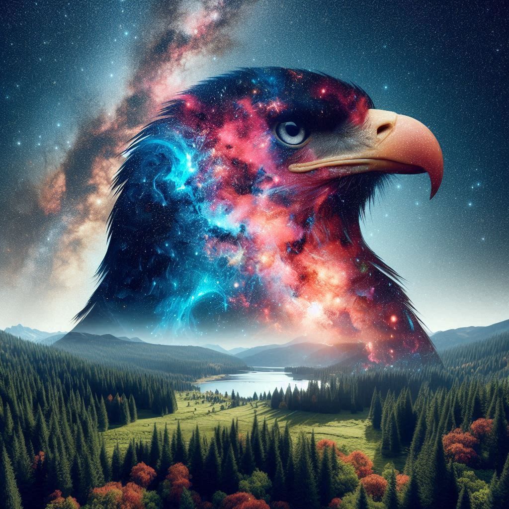 Art style double exposure