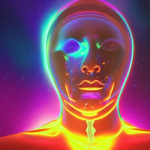 Warp plasma person - AI Generated Artwork - NightCafe Creator