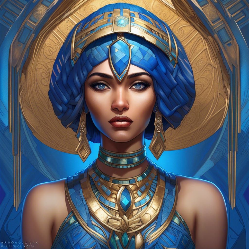 Blue empress - AI Generated Artwork - NightCafe Creator