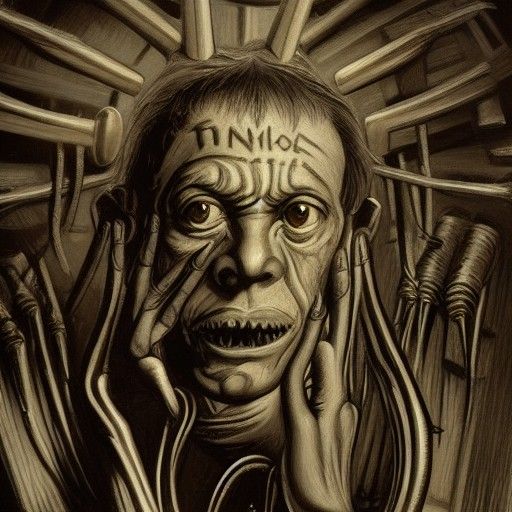 Creepy AI Generated Artwork NightCafe Creator