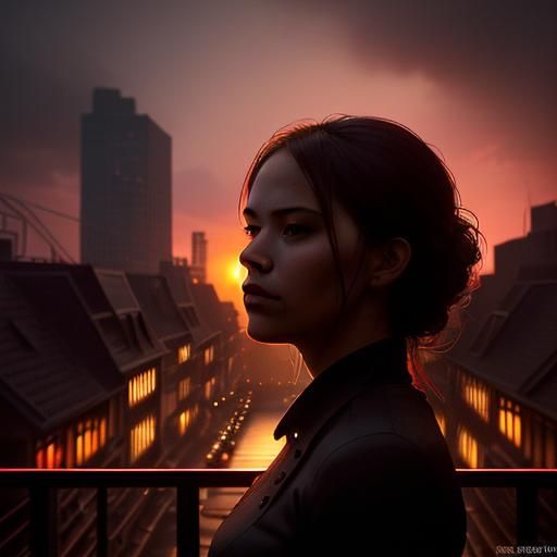Rooftop Garden Girl