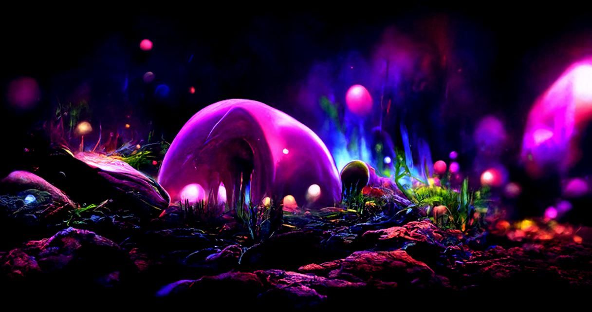 Alien Cave - AI Generated Artwork - NightCafe Creator