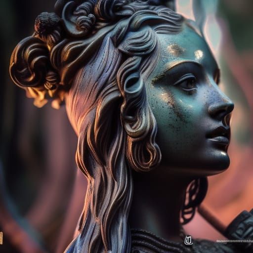 Bronze statue of Sansa Stark - AI Generated Artwork - NightCafe Creator