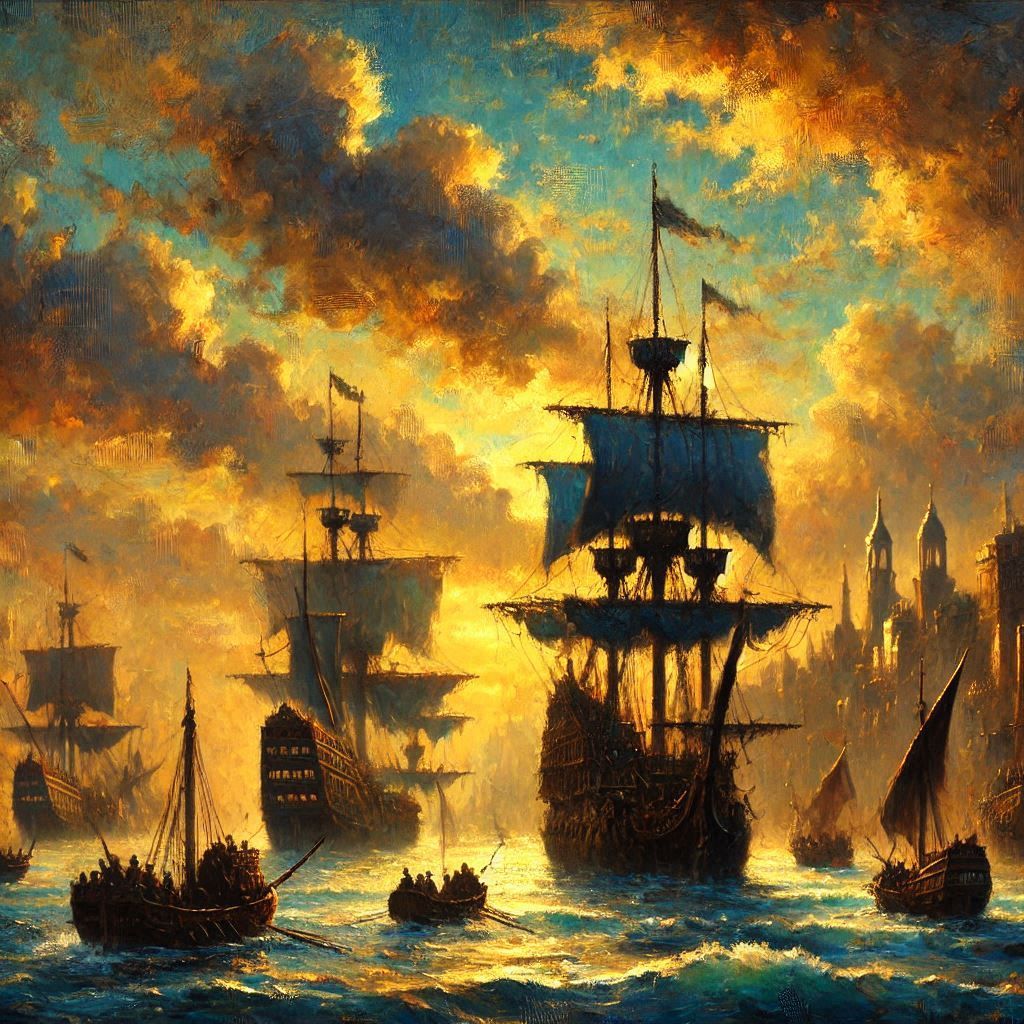 Approaching the port city