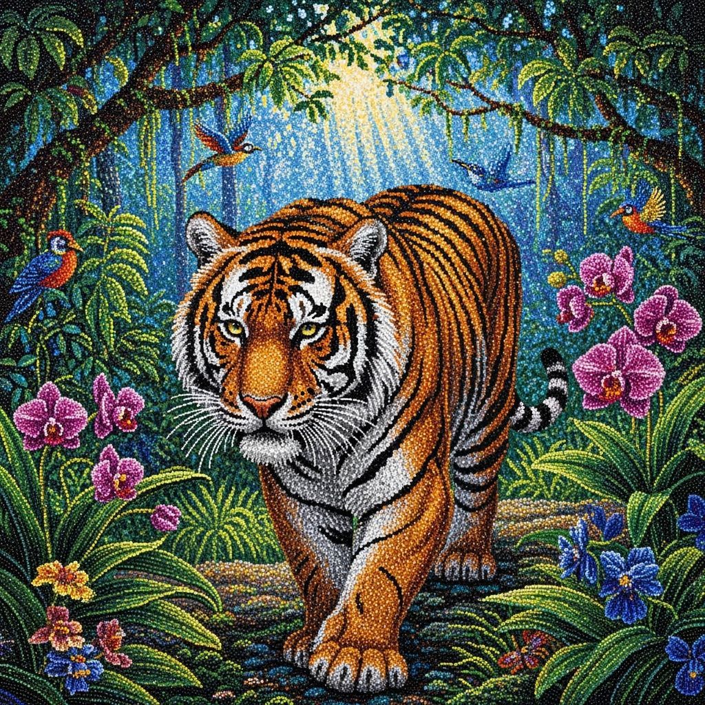Majestic Tiger in Jungle  by @Figo