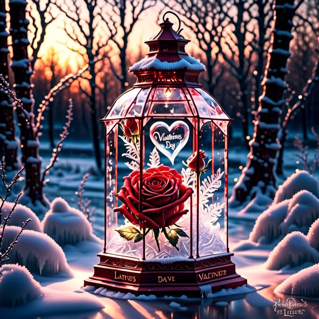 Valentine Ice Lantern