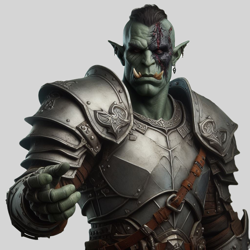 Half-Orc Paladin Suffers From A Wasting Curse - AI Generated Artwork ...