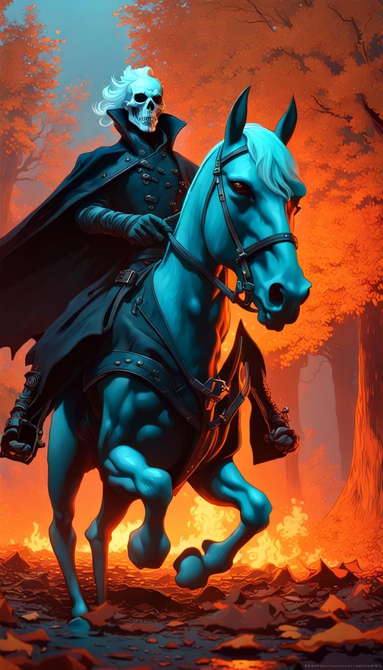 Headless Ghost Rider: Halloween Concept Art